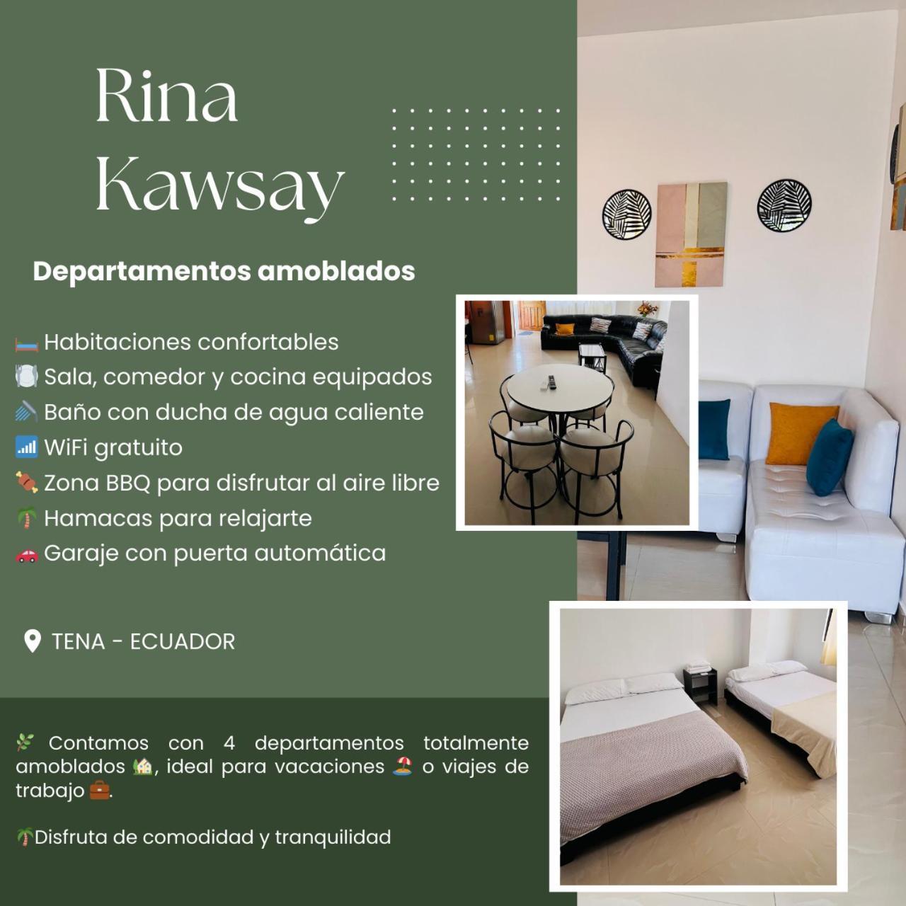 Rinakawsay - Viveviajando Hermoso Penthouse Completamente Amoblado En Tena Lejlighed Eksteriør billede